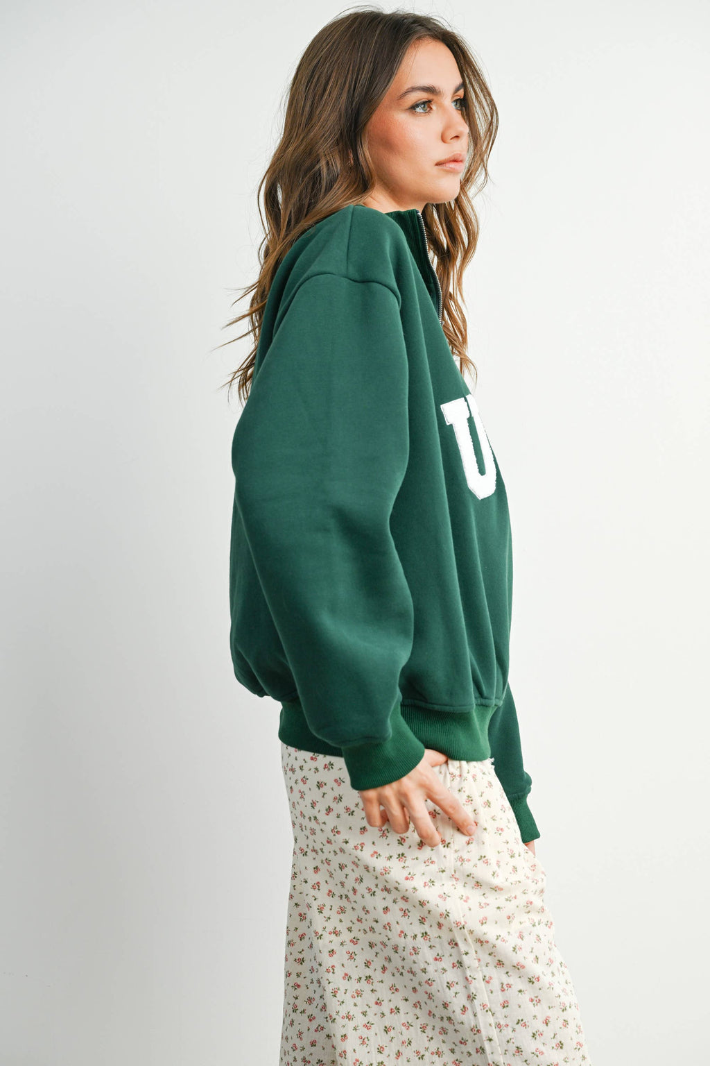 Quarter Zip Long Sleeve Top - BMT7795