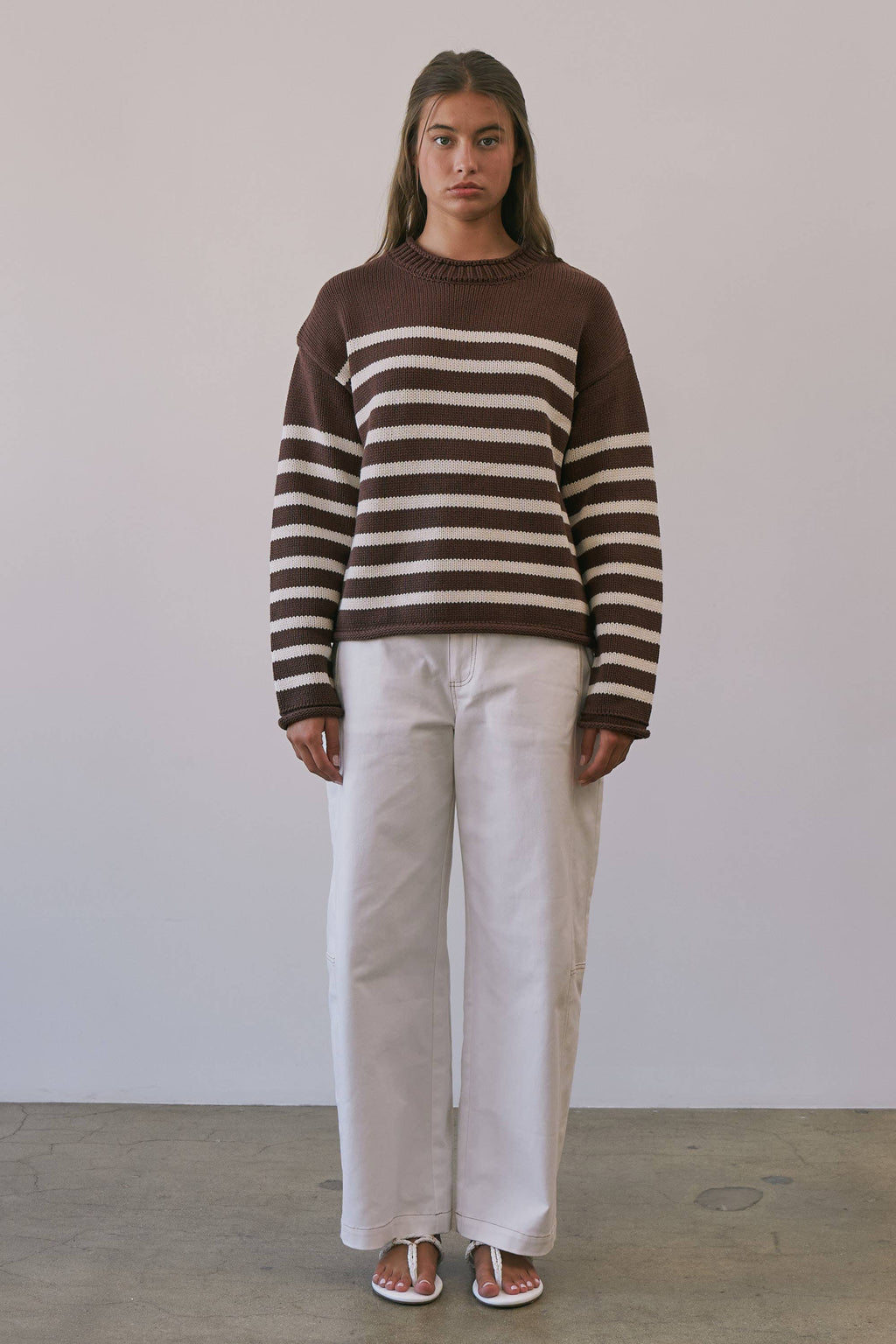 BSW4285 Montana Striped Roll Neck Sweater