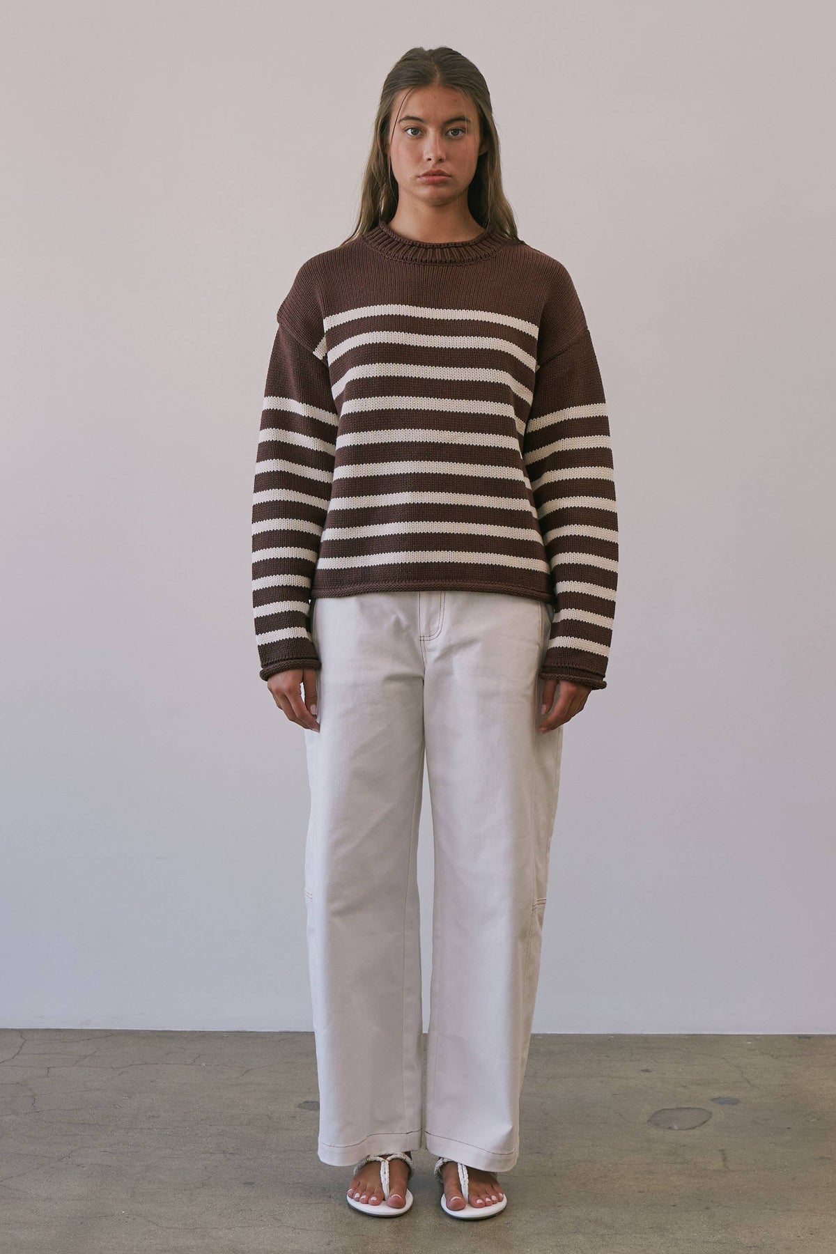 BSW4285 Montana Striped Roll Neck Sweater