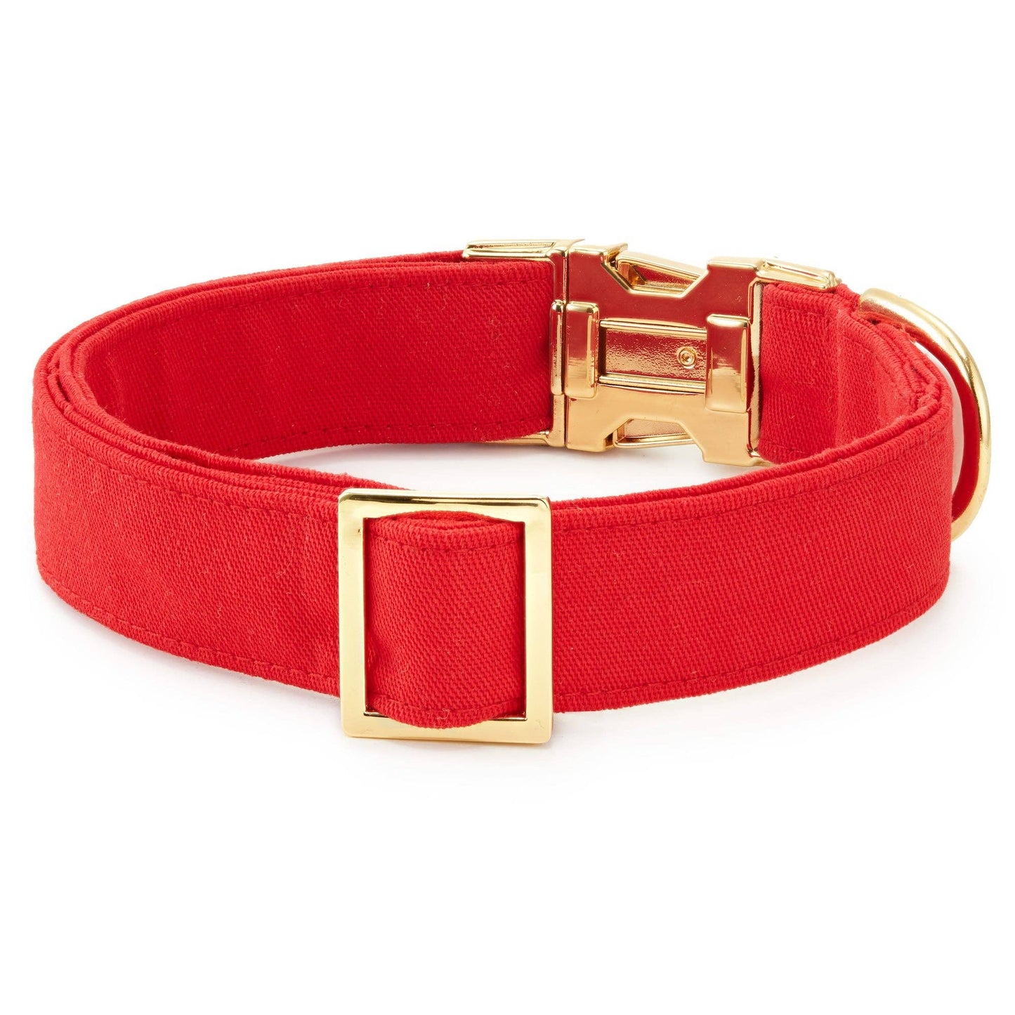 Ruby Dog Collar: XS / Gold