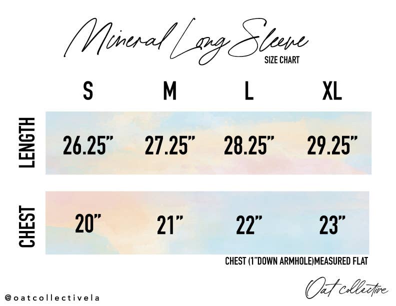 EAST COAST Mineral Washed Long Sleeve Graphic