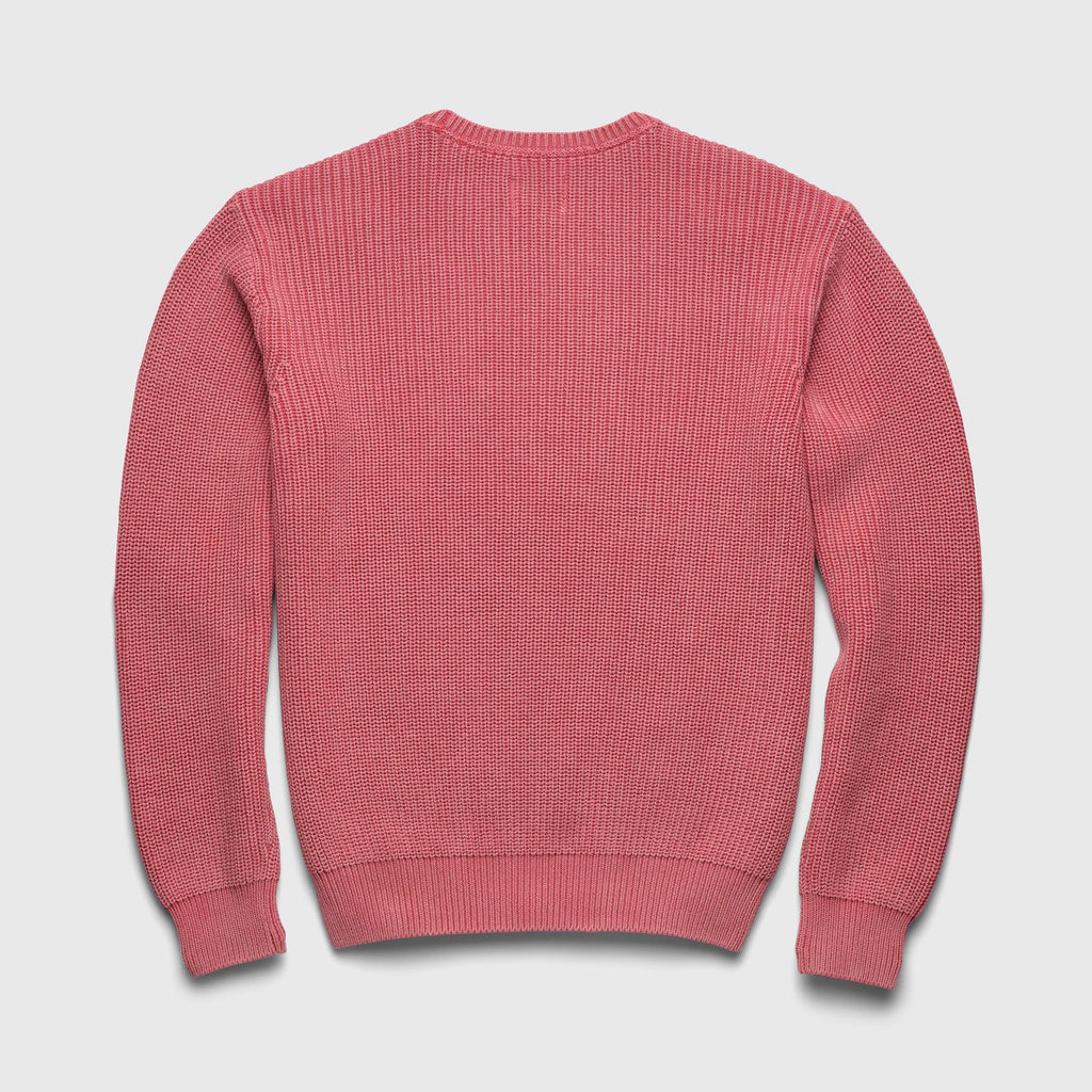 Eddie Salty Stitch Cotton Sweater - Mineral Red