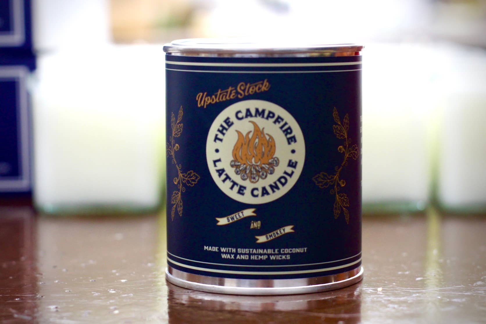 The Campfire Latte Paint Can Coconut Wax Candle