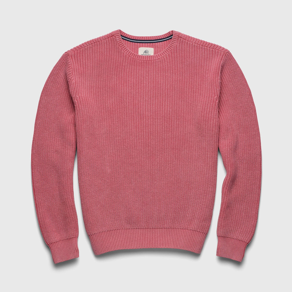 Eddie Salty Stitch Cotton Sweater - Mineral Red