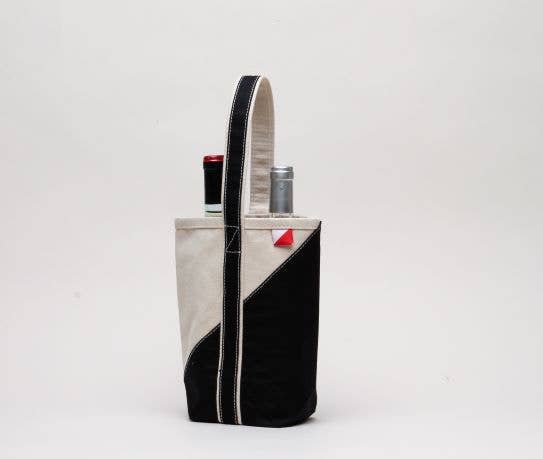 Contemporary Wine Bag - Solid BLACK