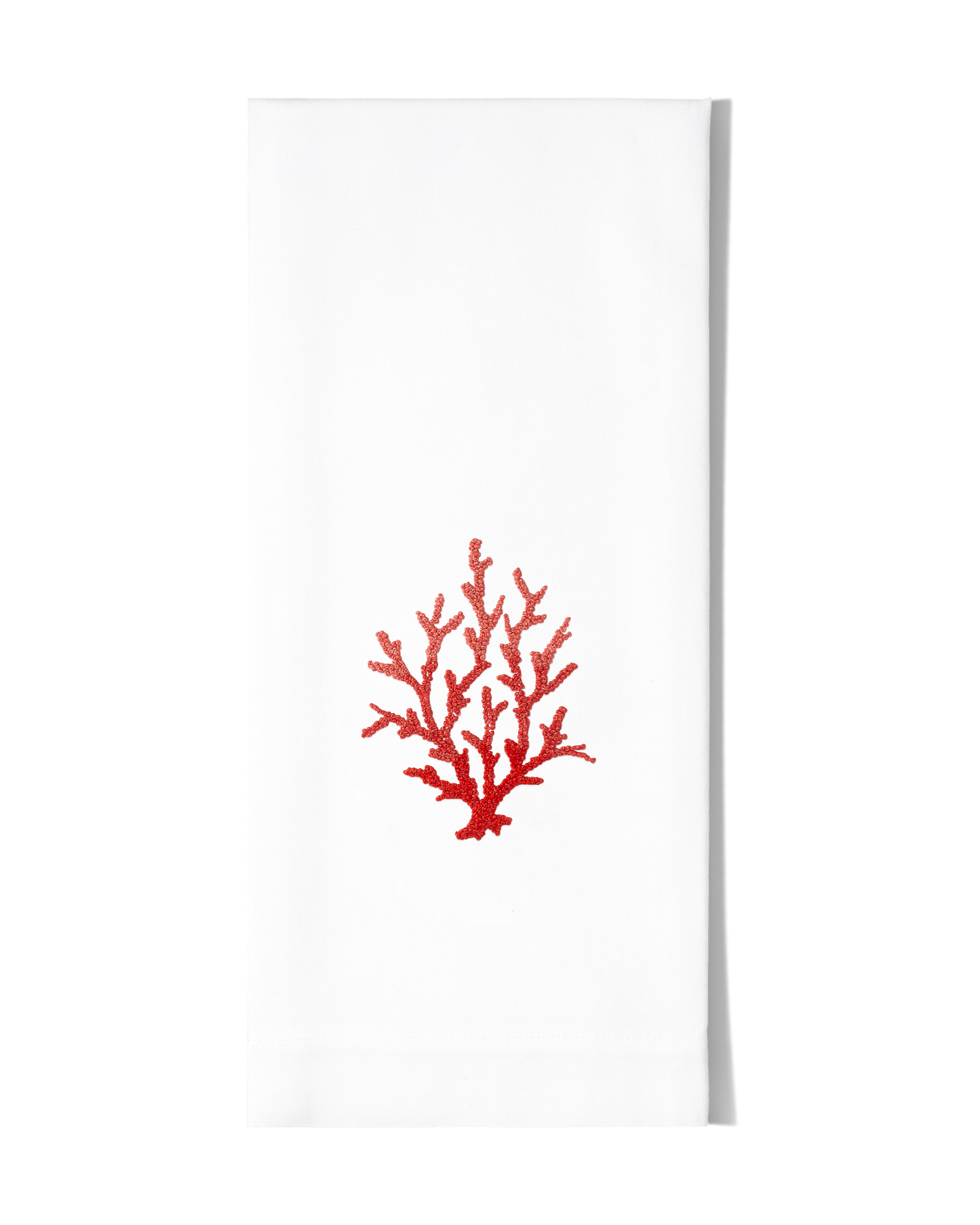 Coral Knot Red  Kitchen Towel