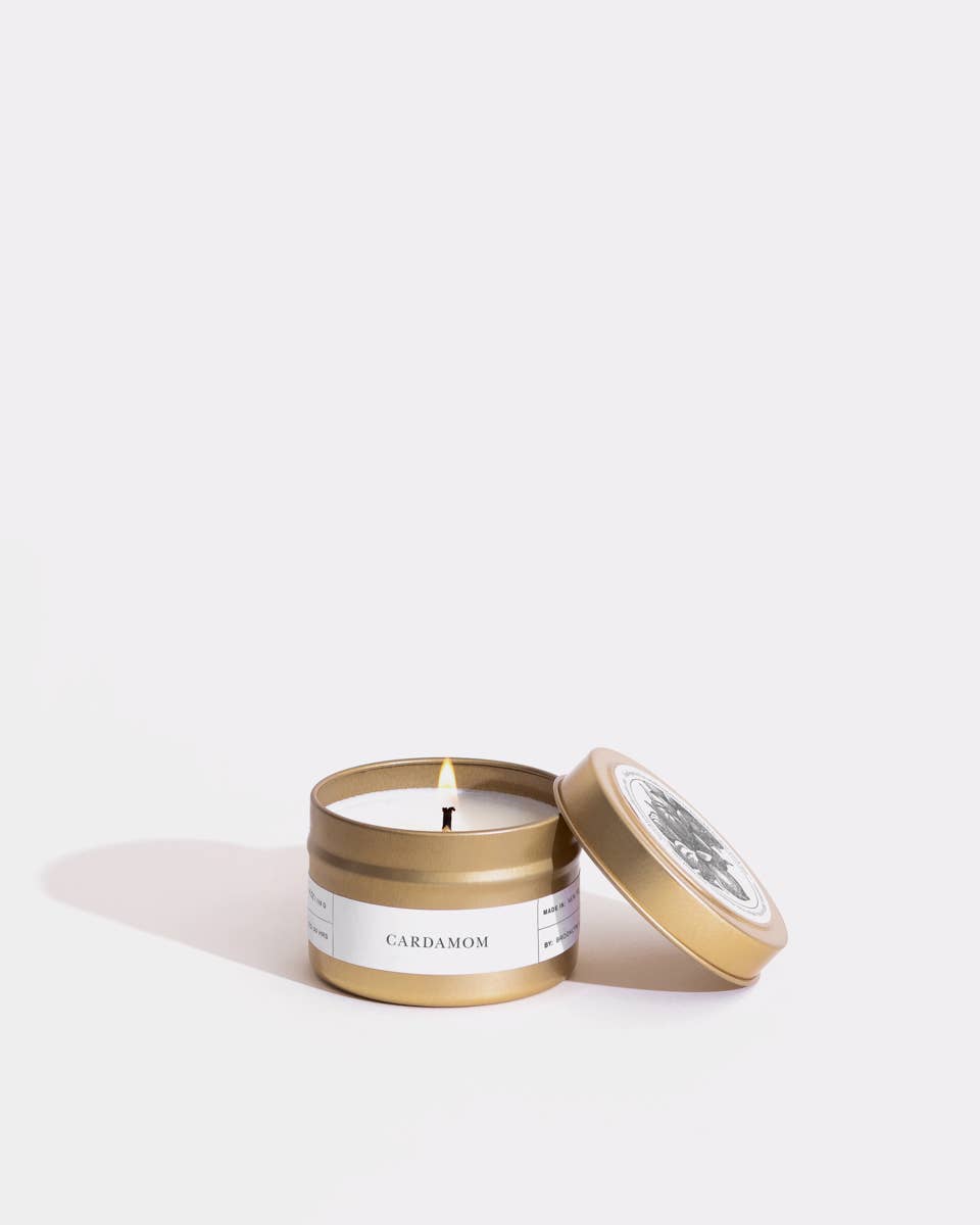 Cardamom Gold Travel Candle