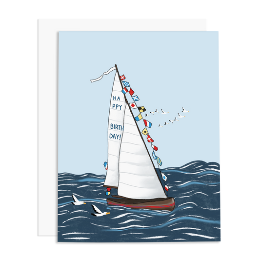 Happy Birthday Sailboat