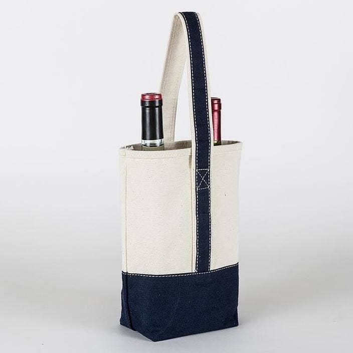 Double Wine Bag - NAVY