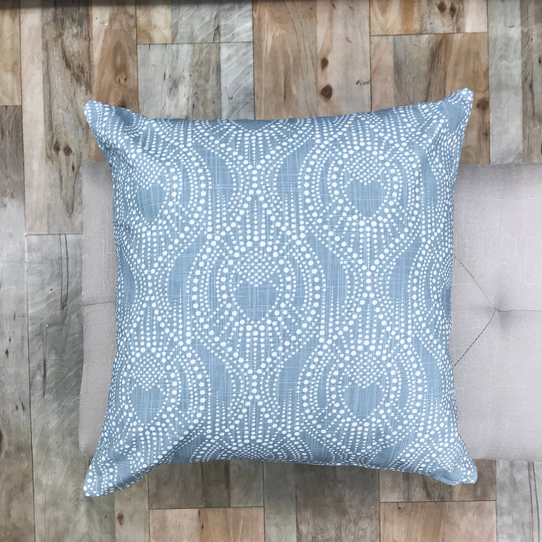 Soft Blue Pillows With Style - Carter