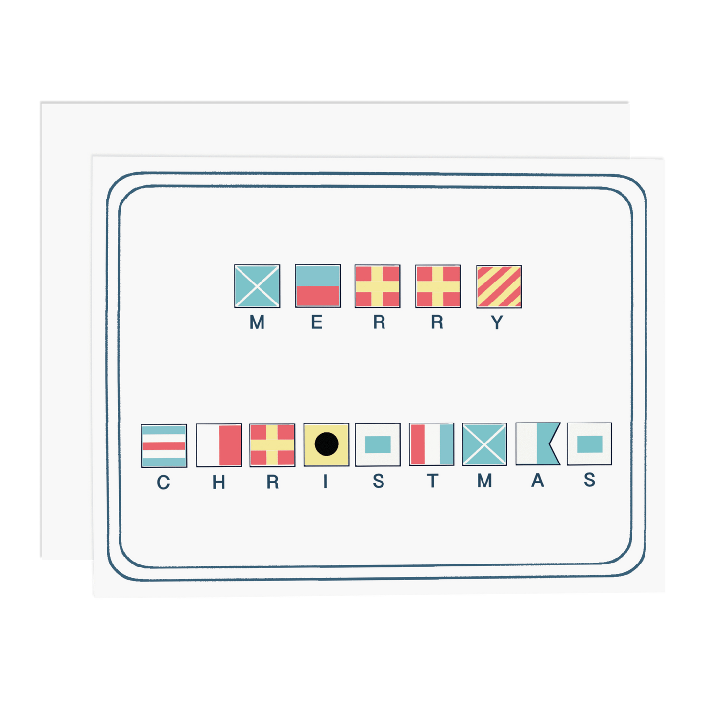 Merry Christmas Nautical Flags