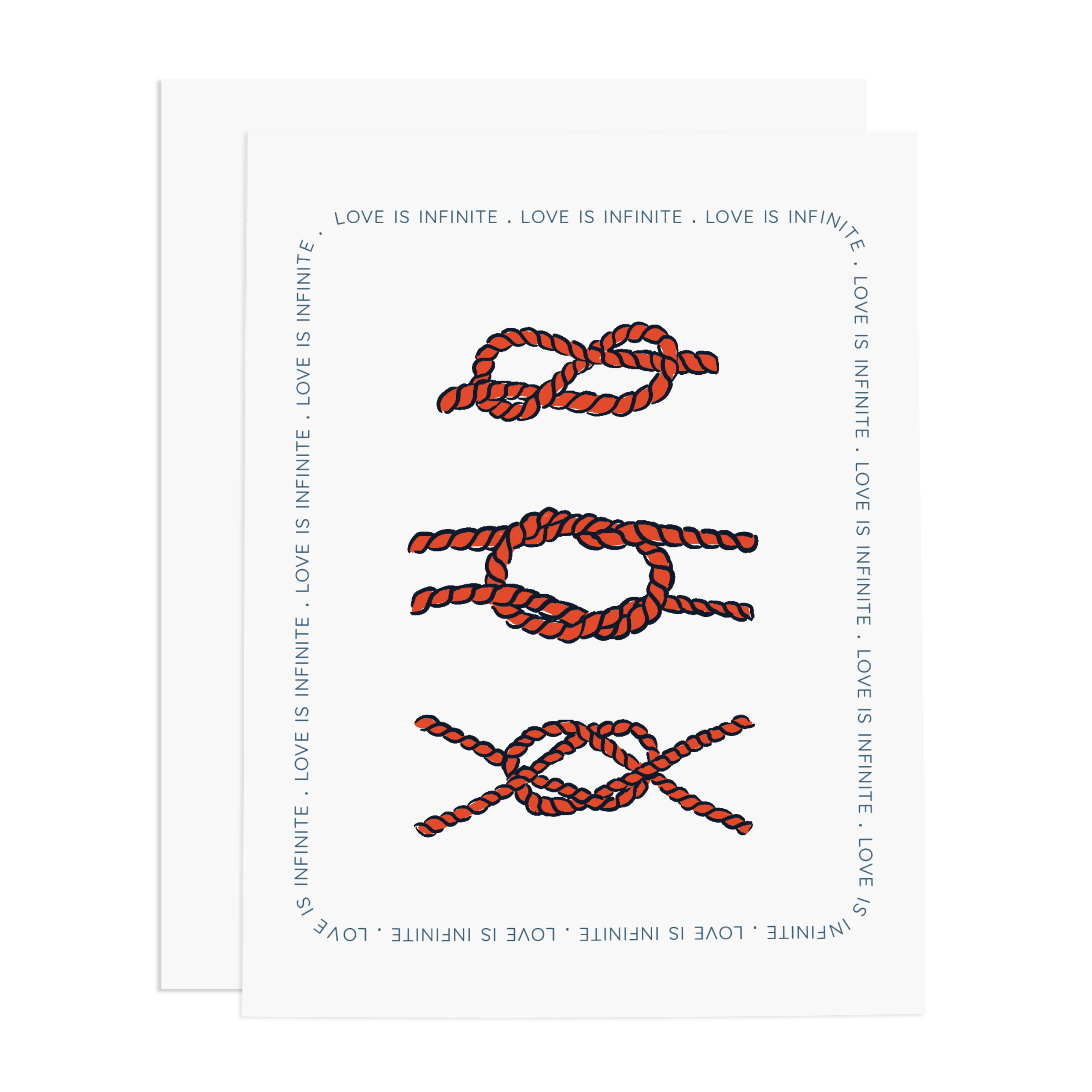 Forever Knot Wedding Greeting Card