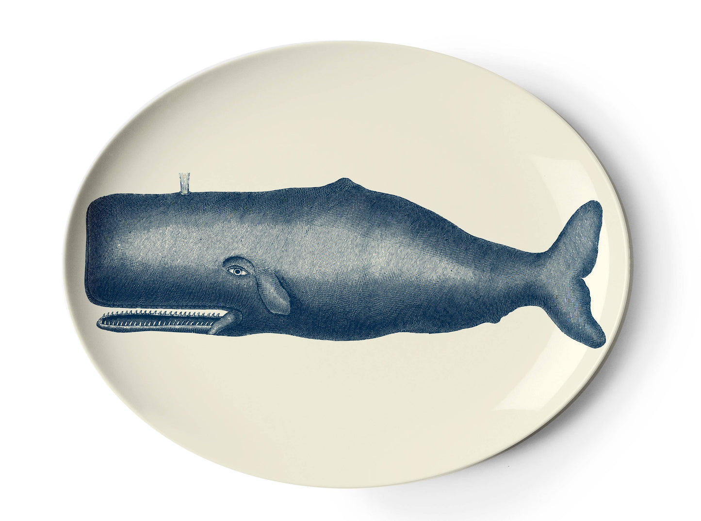 Scrimshaw Oval Whale Tray