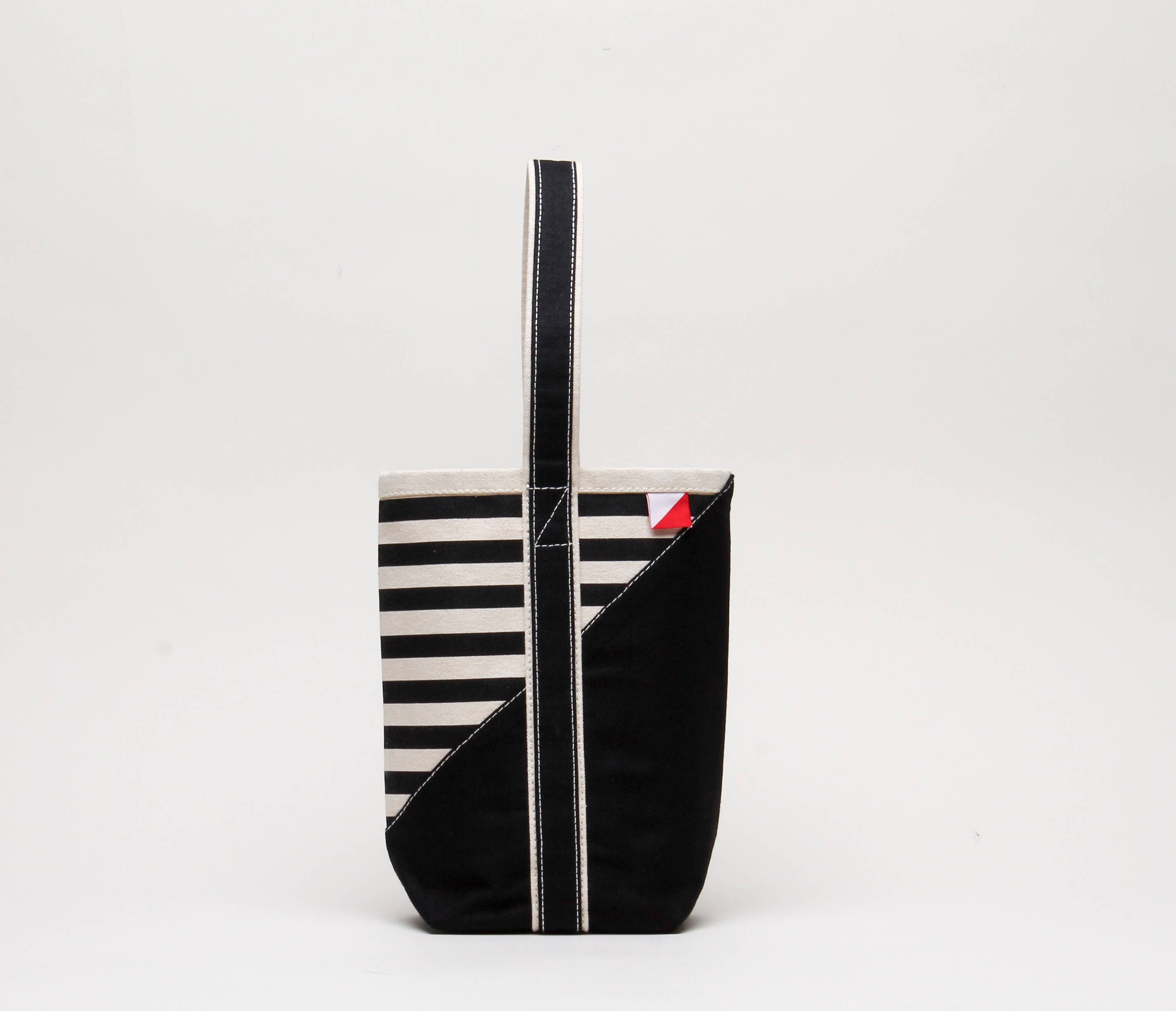 Contemporary Wine Bag - Striped NATURAL